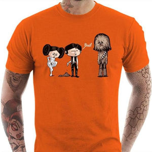 T-shirt geek homme - Bad - Couleur Orange - Taille S