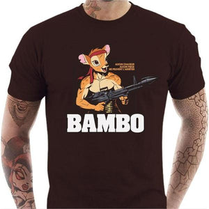 T-shirt geek homme - Bambo Bambi - Couleur Chocolat - Taille S