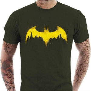 T-shirt geek homme - Batman - Couleur Army - Taille S