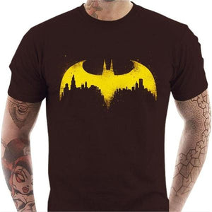 T-shirt geek homme - Batman - Couleur Chocolat - Taille S