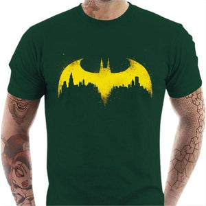 T-shirt geek homme - Batman - Couleur Vert Bouteille - Taille S