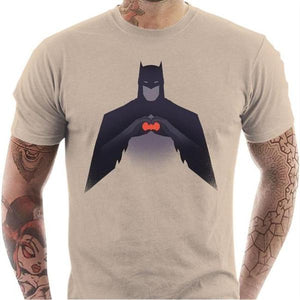 T-shirt geek homme - Batman Love - Couleur Sable - Taille S