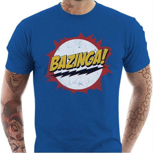T-shirt geek homme - Bazinga - Couleur Bleu Royal - Taille S