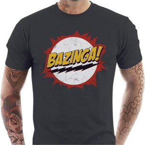 T-shirt geek homme - Bazinga - Couleur Gris Foncé - Taille S