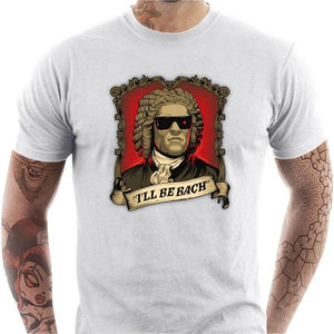 T-shirt geek homme - Be Bach Terminator - Couleur Blanc - Taille S
