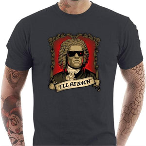 T-shirt geek homme - Be Bach Terminator - Couleur Gris Foncé - Taille S