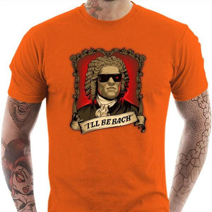 T-shirt geek homme - Be Bach Terminator - Couleur Orange - Taille S