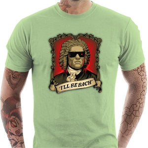 T-shirt geek homme - Be Bach Terminator - Couleur Tilleul - Taille S