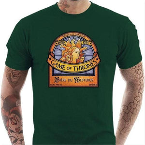 T-shirt geek homme - Bière du Westeros Games of Throne - Couleur Vert Bouteille - Taille S
