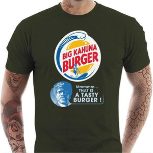T-shirt geek homme - Big Kahuna Burger - Couleur Army - Taille S