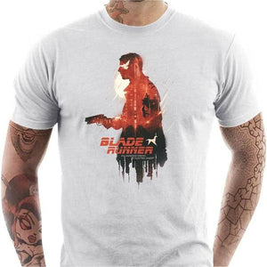 T-shirt geek homme - Blade Runner - Couleur Blanc - Taille S