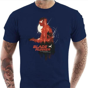 T-shirt geek homme - Blade Runner - Couleur Bleu Nuit - Taille S