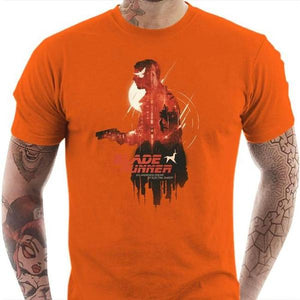T-shirt geek homme - Blade Runner - Couleur Orange - Taille S