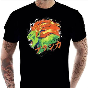 T-shirt geek homme - Blanka Street Fighter - Couleur Noir - Taille S
