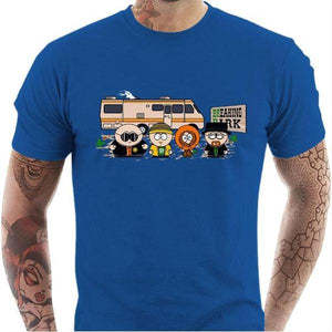 T-shirt geek homme - Breaking Park - Couleur Bleu Royal - Taille S