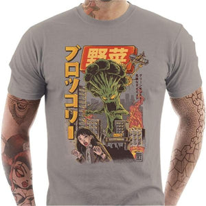 T-shirt geek homme - Broccozilla - Couleur Gris Clair - Taille S