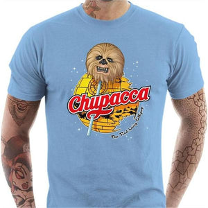 T-shirt geek homme - Chupacca - Couleur Ciel - Taille S
