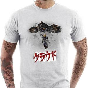 T-shirt geek homme - Cloud X Akira - Couleur Blanc - Taille S