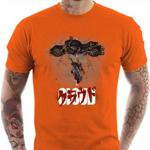 T-shirt geek homme - Cloud X Akira - Couleur Orange - Taille S