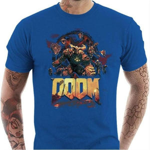 T-shirt geek homme - DOOM New Generation - Couleur Bleu Royal - Taille S