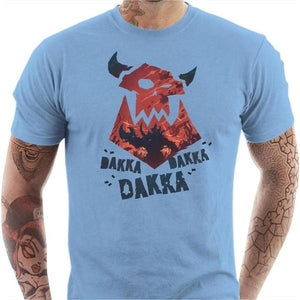 T-shirt geek homme - Dakka ! - Couleur Ciel - Taille S