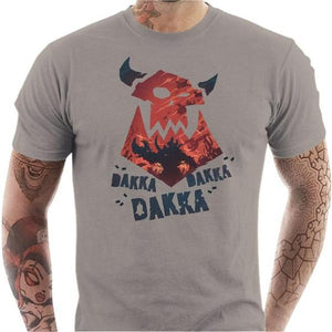 T-shirt geek homme - Dakka ! - Couleur Gris Clair - Taille S