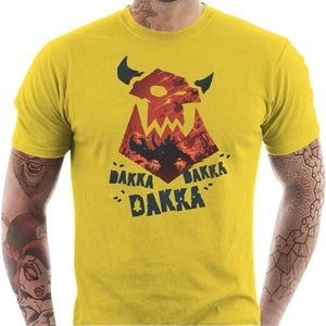 T-shirt geek homme - Dakka ! - Couleur Jaune - Taille S