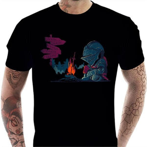 T-shirt geek homme - Dark Death Tiny - Couleur Noir - Taille S