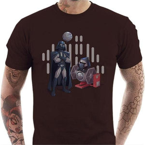 T-shirt geek homme - Dark Grandpa - Couleur Chocolat - Taille S