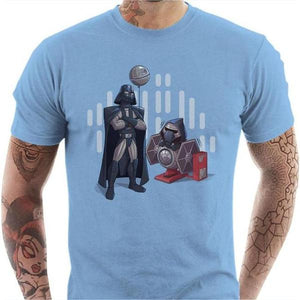 T-shirt geek homme - Dark Grandpa - Couleur Ciel - Taille S