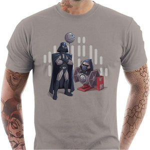 T-shirt geek homme - Dark Grandpa - Couleur Gris Clair - Taille S