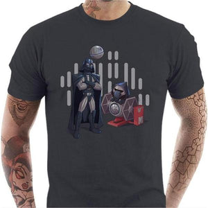 T-shirt geek homme - Dark Grandpa - Couleur Gris Foncé - Taille S