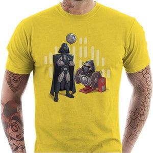 T-shirt geek homme - Dark Grandpa - Couleur Jaune - Taille S