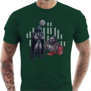 T-shirt geek homme - Dark Grandpa - Couleur Vert Bouteille - Taille S