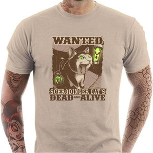 T-shirt geek homme - Dead and Alive - Couleur Sable - Taille S