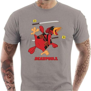 T-shirt geek homme - Deadpoule - Couleur Gris Clair - Taille S
