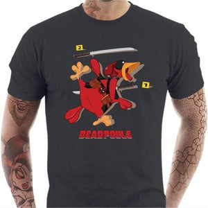 T-shirt geek homme - Deadpoule - Couleur Gris Foncé - Taille S