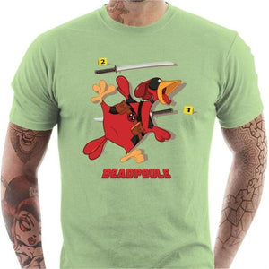 T-shirt geek homme - Deadpoule - Couleur Tilleul - Taille S