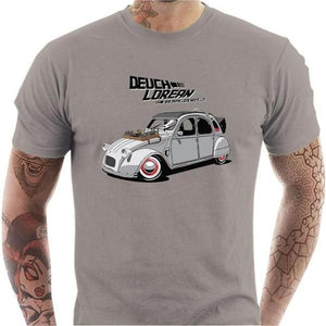 T-shirt geek homme - Deuch'Lorean - DeLorean - Couleur Gris Clair - Taille S