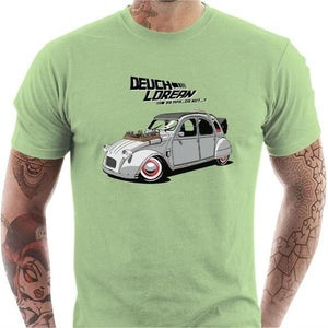 T-shirt geek homme - Deuch'Lorean - DeLorean - Couleur Tilleul - Taille S