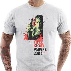 T-shirt geek homme - Die Hard - Couleur Blanc - Taille S