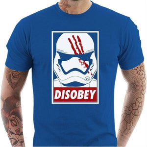 T-shirt geek homme - Disobey - Couleur Bleu Royal - Taille S