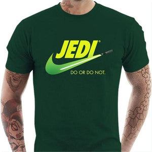 T-shirt geek homme - Do or do not - Couleur Vert Bouteille - Taille S
