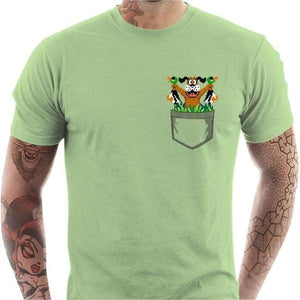T-shirt geek homme - Dog Hunter - Couleur Tilleul - Taille S