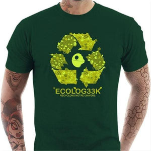 T-shirt geek homme - Ecolog33k - Couleur Vert Bouteille - Taille S