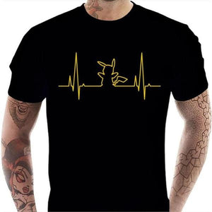 T-shirt geek homme - Electro Pika - Couleur Noir - Taille S