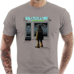 T-shirt geek homme - Epilation Laser - Couleur Gris Clair - Taille S