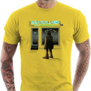 T-shirt geek homme - Epilation Laser - Couleur Jaune - Taille S