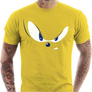 T-shirt geek homme - Eyes of the Sonic - Couleur Jaune - Taille S