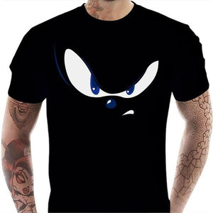 T-shirt geek homme - Eyes of the Sonic - Couleur Noir - Taille S
